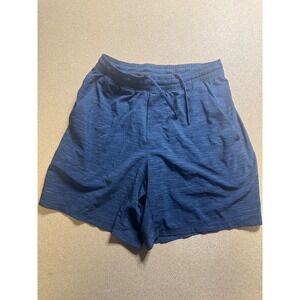 Lululemon Mens Running‎ Athletic Shorts Lightweight Blue Heather Drawstring